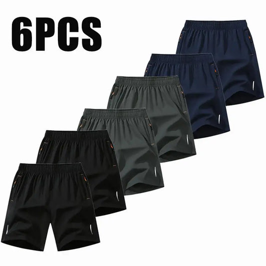 Essential Shorts，Shorts for the Summer，Men Shorts，Shorts for Summer，Men’S 6-Pack Quick-Dry Athletic Shorts – Stylish, Versatile Outdoor Casual Shorts